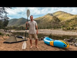 Overnight Packraft Camping in the Australian  Mountains