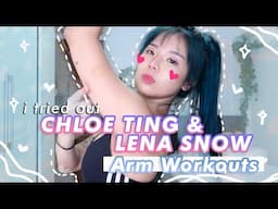 I tried Popular Fitness Youtubers Arm Workouts for 2 weeks (Chloe Ting & Lena Snow)💙Mental health💙