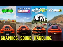 The Crew MOTORFEST VS Forza Horizon 5 VS NFS Unbound VS The Crew 2 |Graphics/Gameplay/Sound/Handling