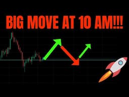 🔥 BIG MOVE AT 10 AM! TSLA, SPY, NVDA, QQQ, ES, BTC, META, AMZN, COIN MSFT & GOOG PREDICTIONS!  🚀