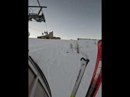 first gondola at 6.40 #badkleinchircheim #skiing #skiracing