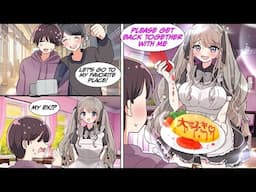 [Manga Dub] I ran into my ex girlfriend at a maid cafe... I thought she would seek revenge but...