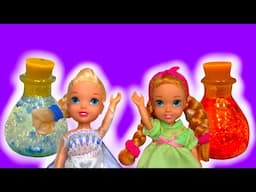 Elsa and Anna toddlers make magical potions - part 2