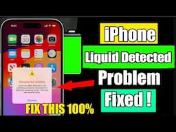 How to Fix iPhone Liquid Detected Problem | iPhone not Charging Liquid Detected Issue Solved | Fixed