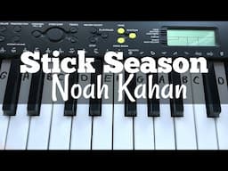 Stick Season - Noah Kahan | Easy Keyboard Tutorial With Notes