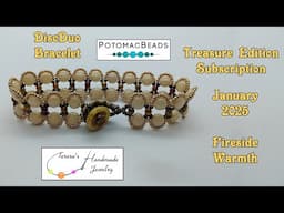 DiscDuo Bracelet | Potomac Beads Treasure Edition Subscription | January 2025 | Fireside Warmth