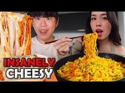 mukbangers vs the CHEESIEST NOODLES