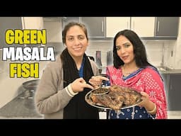 First Time on Youtube Green Masala Fish Mehreen Ke Style Main l Kitchen With Amna