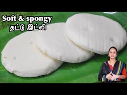 பஞ்சு போல தட்டு இட்லி இனி இப்படி செய்யுங்க / Best way to make Thattu idli / thattu idli recipe