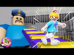 Hannah in de gevangenis 😱 Kan ze ontsnappen aan de politie? 🚨 Roblox Obby | Playmobil Family Bird