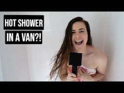 The best VAN LIFE  hot water system | hot shower in a van