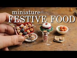 Festive Miniature Bakes! Polymer Clay Crafting Christmas Food + Treats!