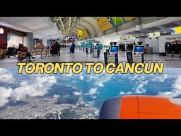 Toronto to Cancun on Sunwing & Pearson Airport Infield Concourse