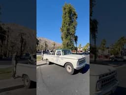 Old Harley and Truck out in Palm Springs