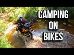 Motorbike camping with only what we can carry