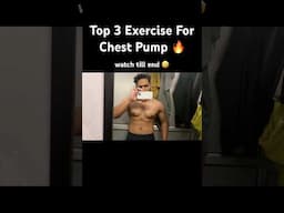 Top 3 Exercise For Chest Pump 🔥 #fitness #gym #workout #gymmotivation #hindu #jaishreeram