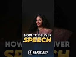 How to Deliver Speech Confidently | How to Deliver Speech Properly @TegonityOfficial