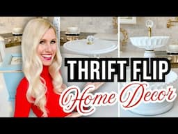 FROM *THRIFT STORE* To CHIC HOME DECOR! FLIPPING THRIFT STORE GEMS Into DESIGNER DECOR!