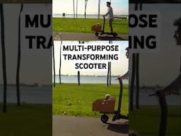 Multi-Purpose Electric Scooter Transforms into Trolly