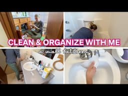 *NEW* Small Bathroom Deep Clean and Organize with Me 2025 - Cleaning and Organizing Motivation