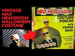 Trying on a Vintage Max Headroom Halloween Costume (1987)