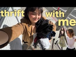 thrift with me for 2025 fashion trends!!