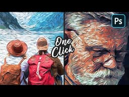 VAN GOGH Digital Painting With A CLICK | Photoshop Tutorial