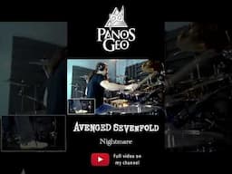 Avenged Sevenfold - Nightmare | DRUM COVER (3) 🥁🥁🥁 #shorts