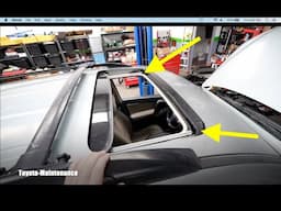 Toyota Sunroof Drain Tubes Location Testing Cleaning