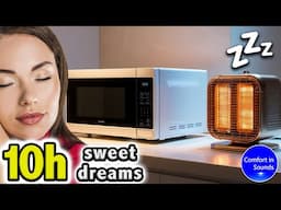 FALL ASLEEP DEEPLY with THIS White Noise | Microwaves ASMR & Heater Sound to Sleep, Study, Meditate