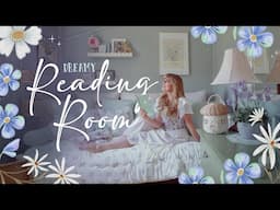 Dreamy Bedroom Makeover 🦢 A Book Witch's Coastal Grandma / Seaside Cottage Reading Room 🦢 Under $500