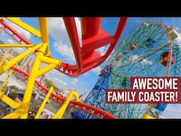 Phoenix Front Row POV Deno's Wonder Wheel Vekoma Suspended Coaster at Coney Island