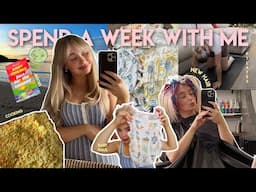 A WEEK IN MY LIFE! VLOG | cooking, pilates, new hair, baby girl haul, motherhood chats & more!