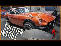 SPLITTER INSTALL on the 280Z - OranZ Datsun 280z Build Series #31