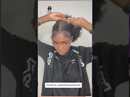 Sleek short 4c natural hairstyle