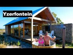 Hot tub accommodation outside of Yzerfontein. !Khwa ttu on the West Coast of South Africa