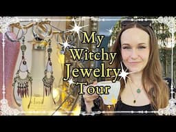 ✨ Witchy JEWELRY Favorites & Origin Stories ✨ Collection Tour ✨ Crystals, gifts  & more