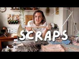 Linen fabric scraps - Here's what I do with them! // sewing studio chats