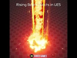 UE5 l Rising Beam VFX using Niagara Effects in Unreal Engine 5 #shorts