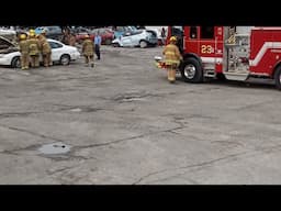 Firefighter Training in Junkyard.....Jaws of Life 💪