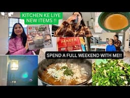 🤩💕NEW Stainless steel ITEMS FOR KITCHEN🎀SPEND A WEEKEND with me/Indian Mom Daily Busy Routine in USA