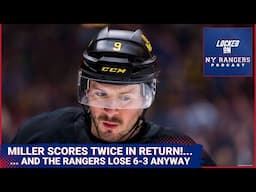 J.T. Miller re-debuts with the Rangers and scores twice!!.... Rangers lose 6-3 to Bruins anyway