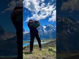 Lifting a stone in Torres del Paine NP, Patagonia Chile #stonelifting