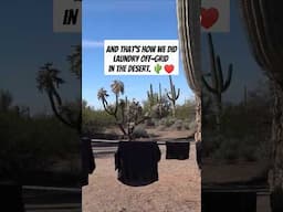 FREE laundry while boondocking #arizona #offgrid #rvtips