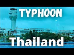 YVR  to Thailand EVA Air + Train to Hua Hin Beach & Big Surprise Travel day Planes Trains Typhoon