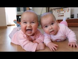 Cute TWIN Babies Share Pacifier - Funny Baby Videos | Little Ones