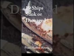 19 Ships Sunk or Damaged during Dec. 7 Pearl Harbor Attack.  All repaired (except 3)  #history #usa