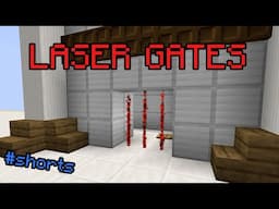 Simple Accurate Laser Gates in Minecraft (Only 3 Commands needed!) #shorts