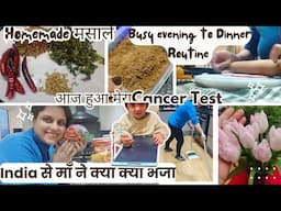 Indian Mom Busy Evening To Dinner Routine | Homemade Masale |Night Kitchen Cleaning | India ke Gifts