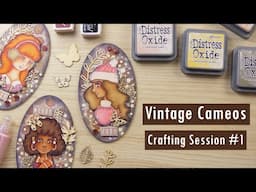 Vintage Mixed Media Cameo Canvas: Crafting Session 1